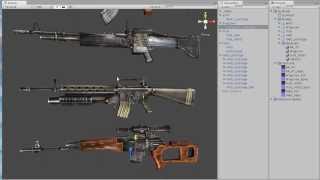 Gun pack - Lowpoly models - Unity