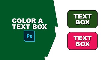 how to color a text box in photoshop