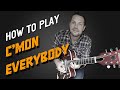 How to play : C'mon Everybody - Eddie Cochran  ( easy rockabilly guitar lesson 🎸 )