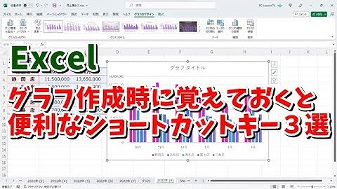 Excelのグラフ作成時に使うと便利なショートカットキー３選