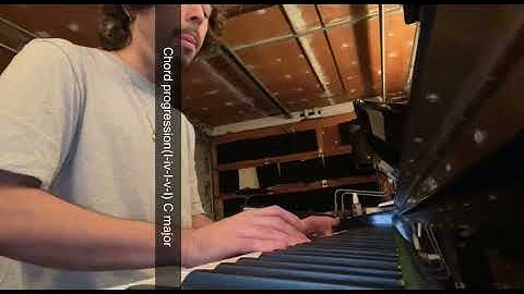 Chord progression (I-IV-I-V-I) C major