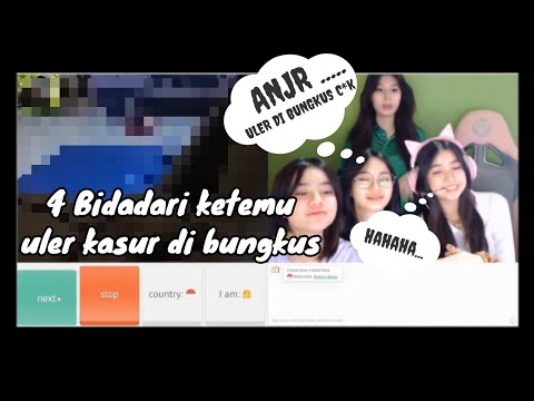 Kayes ,Catheez,Leka dan Lydia main ome tv ketemu uler kasur di bungkus