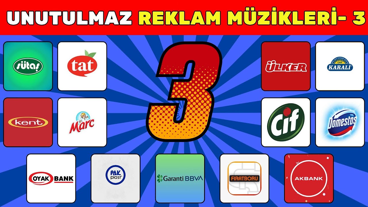 🔊📺 Unutulmaz Reklam Müzikleri 🎶 3. Bölüm | En Zor Reklamlar. Kaç Tanesini Bileceksin? 🤔🧠