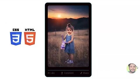 Responsive Instagram Post by Using HTML and CSS | Instagram Post | Code With Ziaul