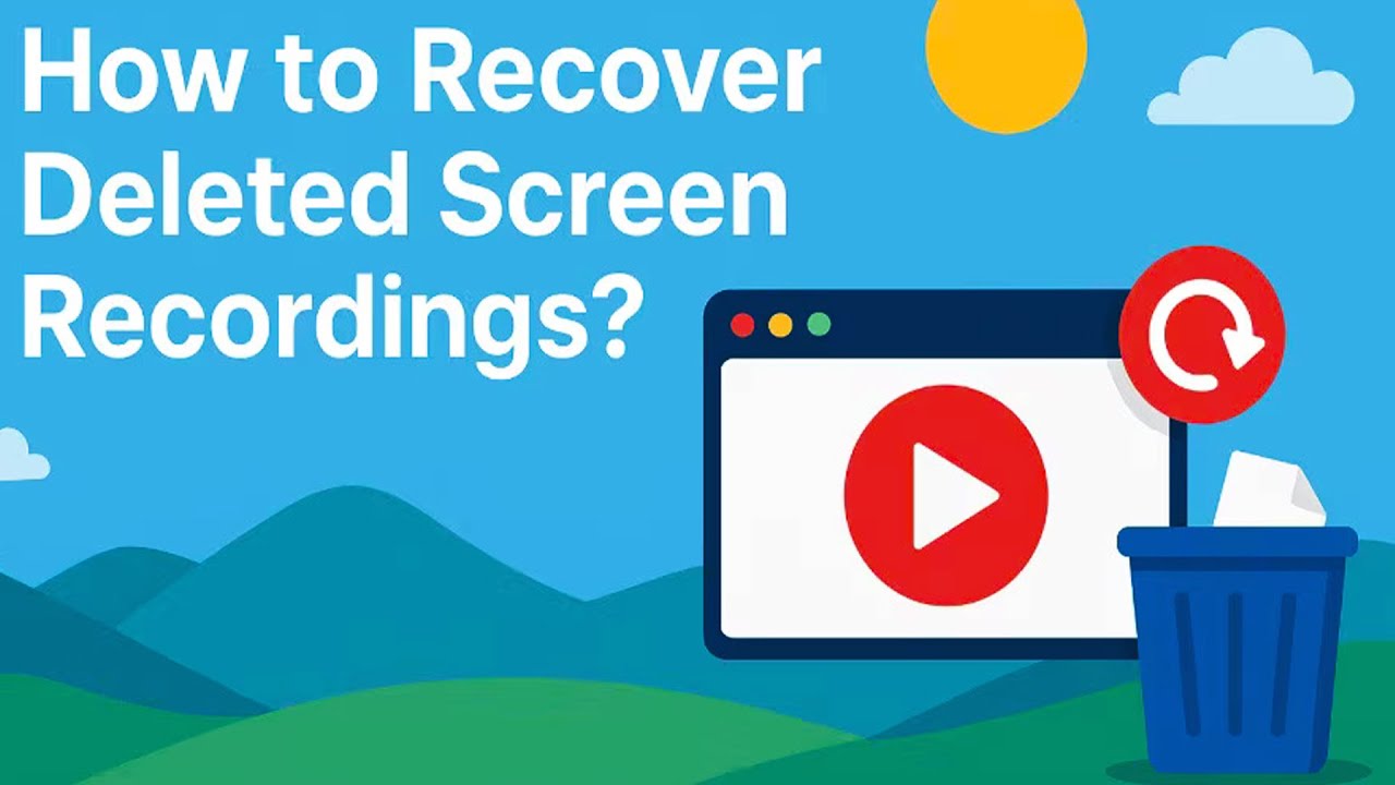 Восстановление потерянного файла записи экрана на ноутбуке с Windows