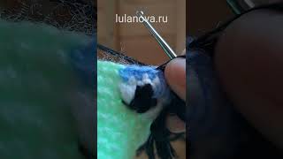 Как связать крючком РЕСНИЦЫ глаза дракона на бутылку шампанского crochet #драконкрючком