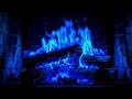 🔵 Blue Fireplace Ambience for Deep Relaxation | Magical Blue Fire Sounds & Cozy Night