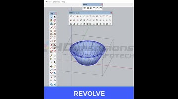 How to Use the Revolve Command in SketchUp #sketchup #pune #civilengineering #revolvecommand