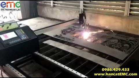 Máy cắt CNC Plasma EMC-1500PRO cắt sắt mỹ thuật ở Hưng Yên