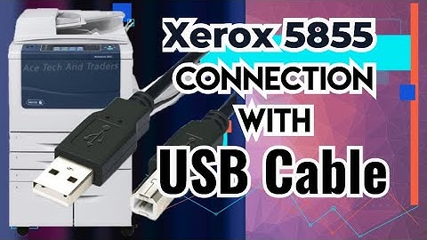 Xerox 5855/65/75/90 How to Print With USB Cable Connection [Printer Setup] #xerox@AceTechAndTraders​