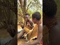 Hadzabe bushmen Dudukwe try to say fresh fried fish challenging sentence 😅😅