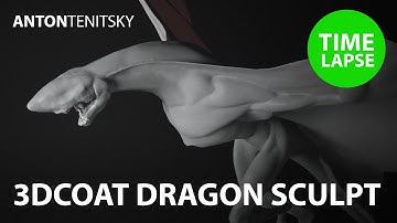 3D Coat Dragon Sculpt - Timelapse - No Commentary