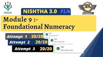 Nishtha 3.0 Module 9 Answers | Foundational Numeracy | Nishtha Module 9 Answers| module | Diksha