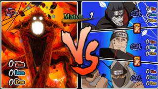 Naruto 4th tail Vs Kisame, Pain, Kakuzu