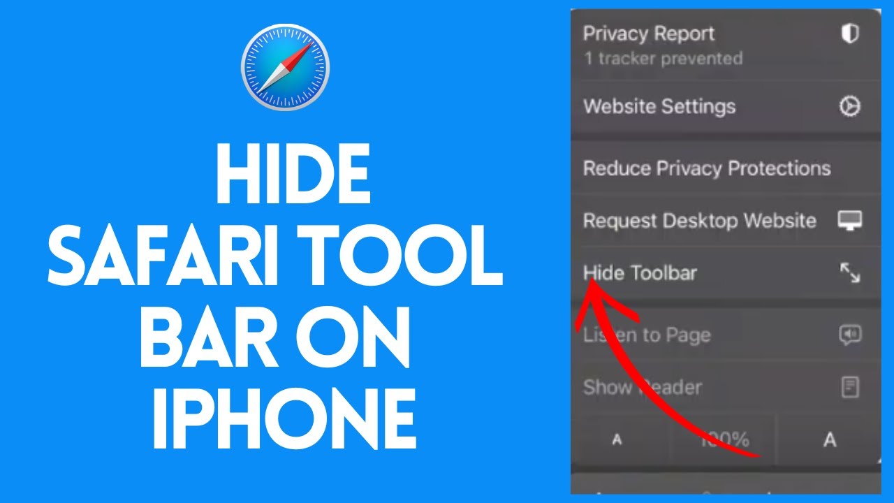 ios safari hide toolbar