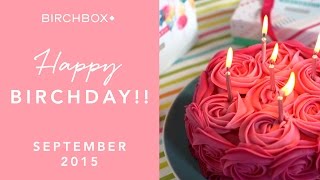 Birchbox UK September 2015: Happy Birchday!