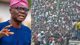 See what Prøtesters did to Gov. Babajide Sanwo Olu As He Addresses Endsars prøtestèrs In Lagos