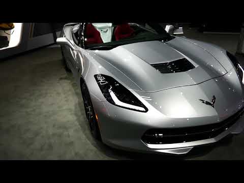 New 2018 GM Chevrolet Corvette Exterior Tour Walk Around - 2017 LA Auto Show, Los Angeles, CA