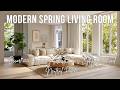 Modern Spring Living Room Decor 2026 Featuring West Elm’s Light Wood and Neutral Palette