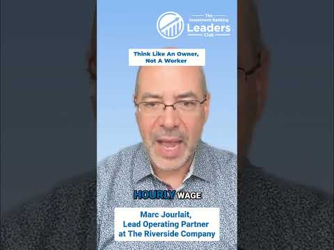 Mortgage Analogy. Make Employees. Think Like Owners. Marc Jourlait. The Riverside Company