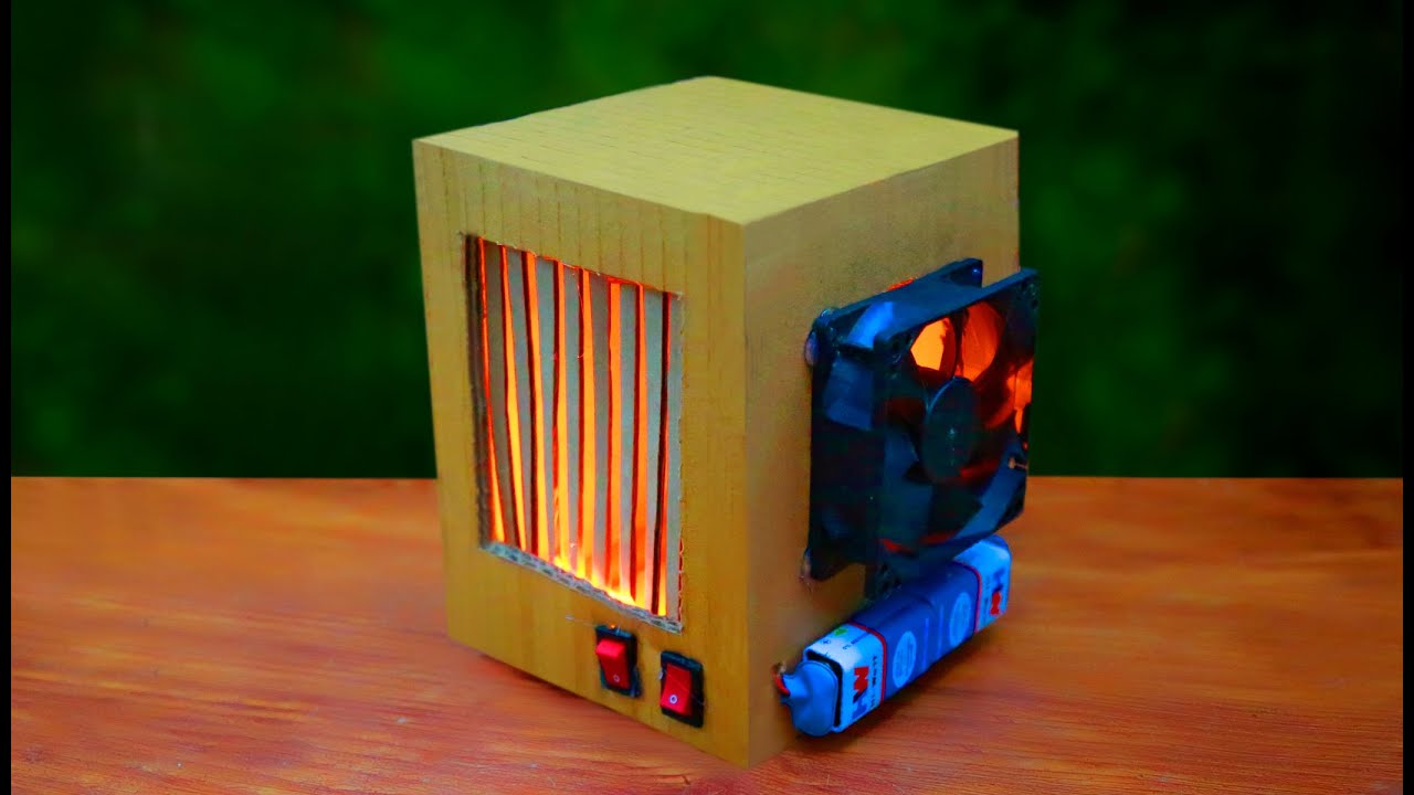 How to make simple Room Heater at home using Cardboard Room Heater