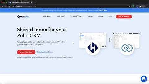 Zoho CRM - Helpwise integration