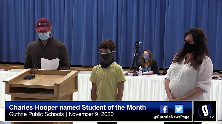 Charles Hooper named Student of the Month