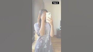 Mirror Poses In Kurta or Suit | #howtopose #mirrorposes #ashortaday | Santoshi Megharaj