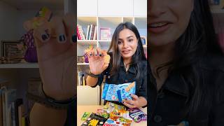 Trying Japanese Snacks - 1 😱 #crafteraditi #japan #shorts #japanesesnacks #challenge @CrafterAditi