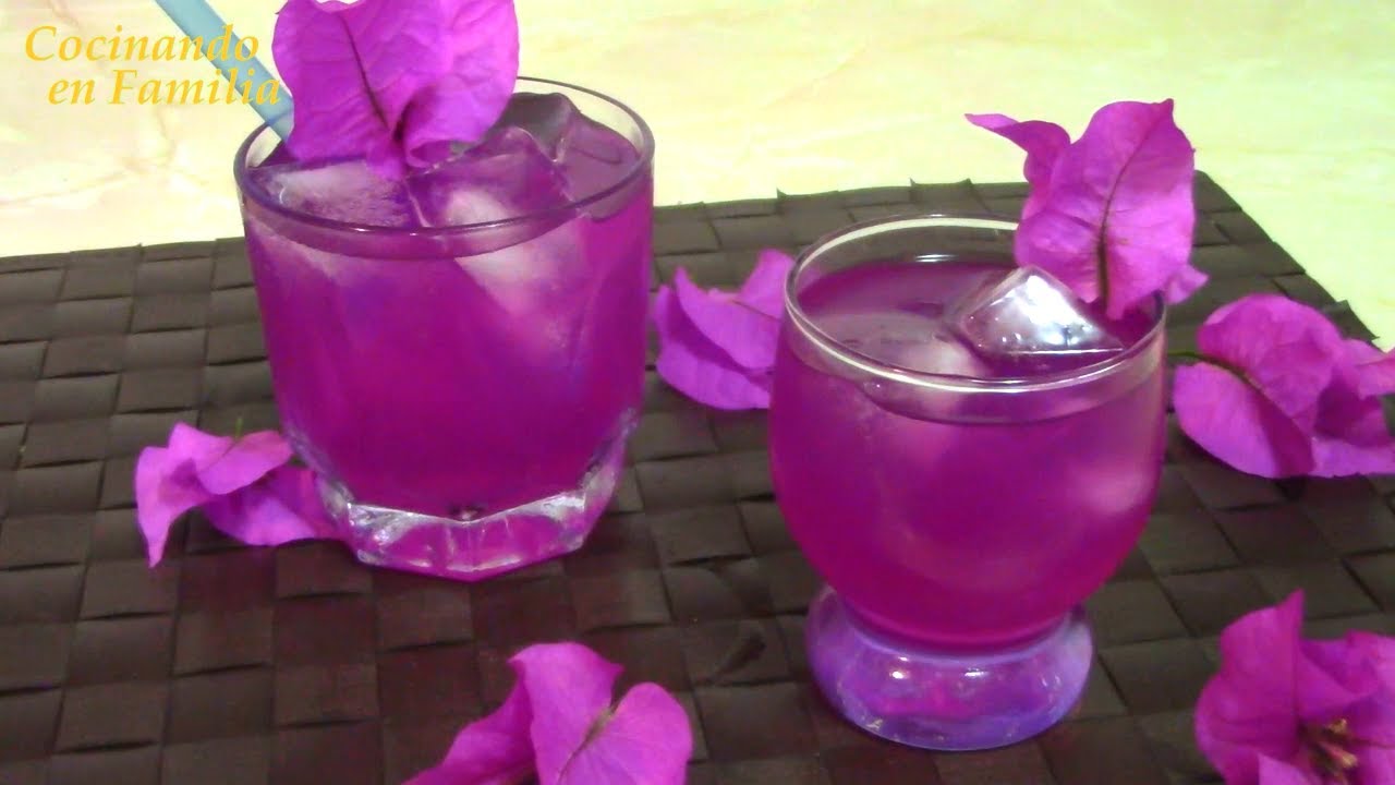 Agua de Bugambilia | @CocinandoenFamilia