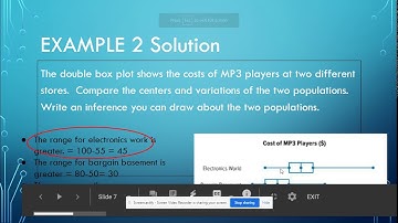 chapter 10 lesson 4: Comparing Populations