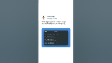 Write a program to find an array