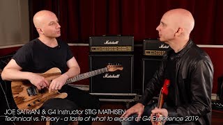 G4 Instructors Joe Satriani & Stig Mathisen Talk Technical Ability Vs. Theory