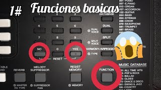 funciones basicas o botones en el teclado de tu piano 1#