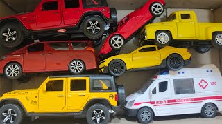 Box full of Mini EV, Supra, Jeep, DHL, Rolls Royce, Lexus LM300h, Bugatti, Police car , pickup #007