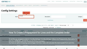 How To Create a Prepayment for Lines and the Complete Order in Cetec ERP
