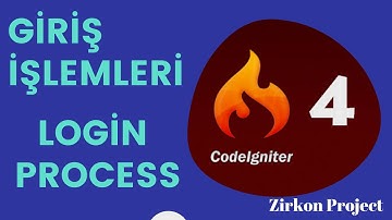 CodeIgniter 4 | Giriş İşlemleri  | Login Process