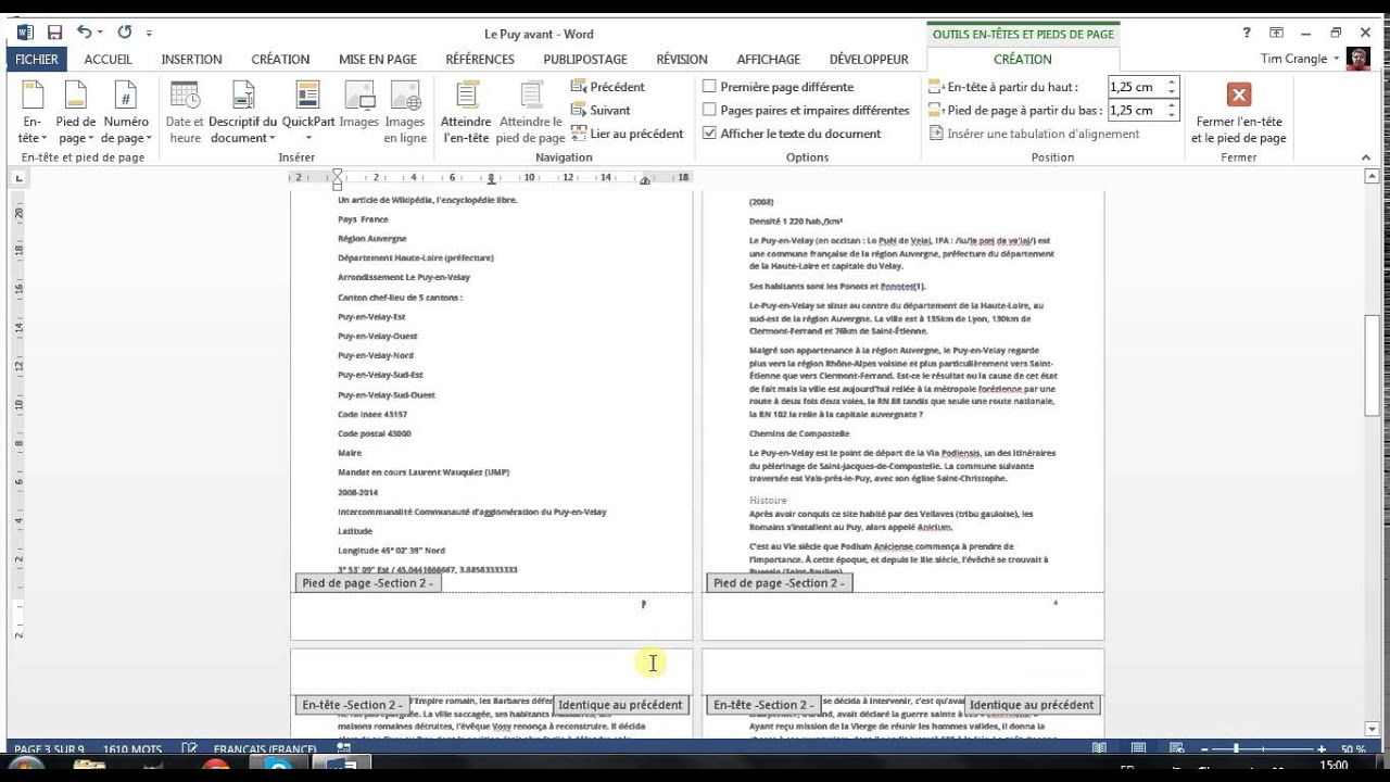 Numerotation Des Pages Sans La Pages De Gardes Ni Sommaire Commencer Numérotation Page 3 Word | Potager City