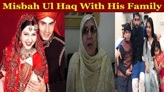 Misbah Ul Haq With His Family