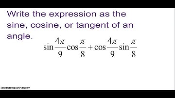 sum and difference formulas part 1