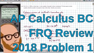 Calculus BC Free Response 2018 FRQ 1
