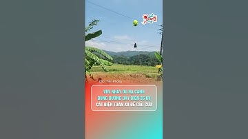 VĐV nhảy dù hạ cánh đúng đường dây điện 35Kv | Hóng Chuyện Đó Đây #tintuc