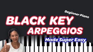 How to Play Black Key Arpeggios : Easy Technique