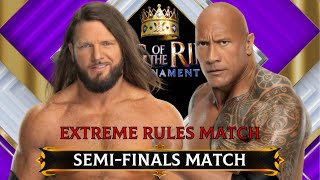 WWE 2K24 AJ Styles vs The Rock - Extreme Rules Match: KOTR Tournament Semifinals match