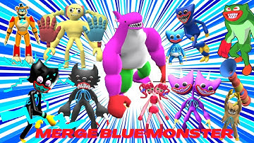 Max Levels Merge Master Blue Monster : Gameplay (iOS,Android) Part 11- Mummy Long Leg