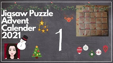 🧩 Jigsaw Puzzle Advent Calendar 2021 | Day 1 Puzzle Build 🎄