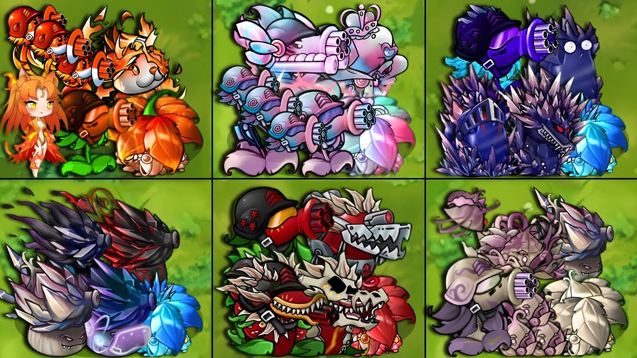 PVZ Fusion 3.2 Challenge! Team Family x5 Plants Fusion VS 3000 Ultra Mecha-nut - Who Will Win?