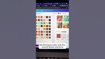 Easily create your own brand color palette using Canva and Pinterest #canvatutorial #canva #howto