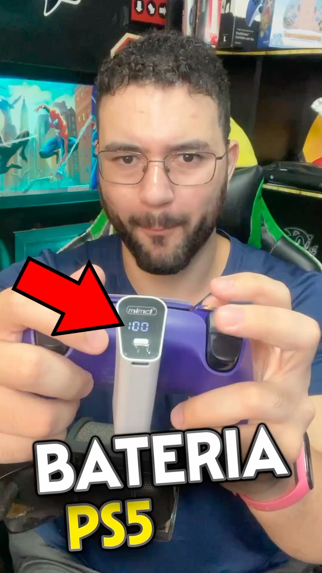 Bateria extra do controle de playstation 5