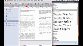 How to work with paragraph styles in iBooks Author
